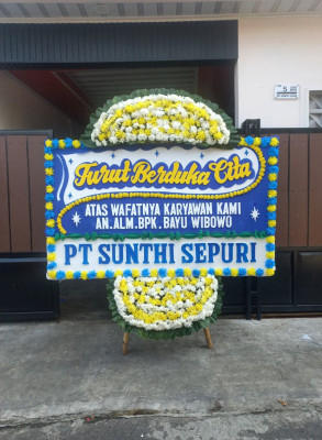 Papan Bunga Duka di Banyu Asih