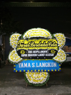 Papan Bunga Duka di Banyu Asih